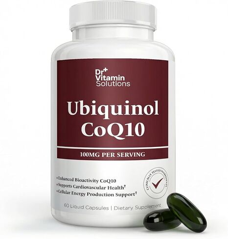 Ubiquinol CoQ10 100 mg – Active Form of Coenzyme Q10 with Enhanced Bioactivity – Heart & Cardiovascular Health Support, Antioxidant & Cellular Energy Production Formula, Non-GMO, 60 Softgels in Saudi Arabia