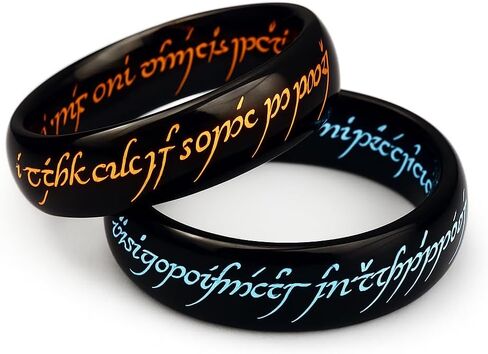 Glow in the Dark Ring of Power with Elvish Rune in Kuwait