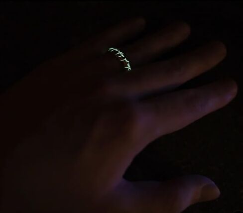 Glow in the Dark Ring of Power with Elvish Rune in Kuwait
