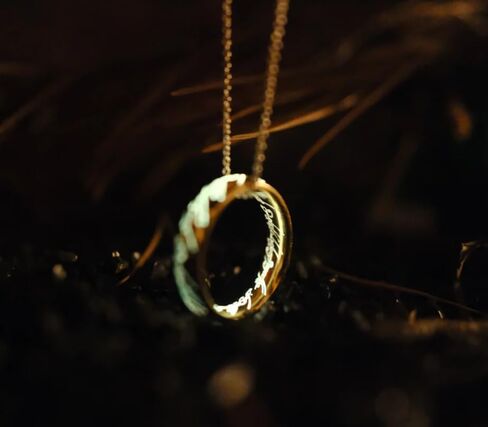 Glow in the Dark Ring of Power with Elvish Rune in Kuwait