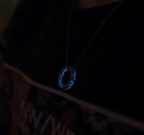 Glow in the Dark Ring of Power with Elvish Rune in Kuwait