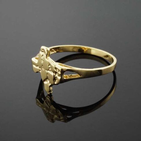 Solid 925 Sterling Silver Texas State Men's Nugget Ring, Available in Sizes 5-16 in Kuwait