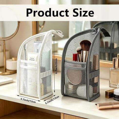 2 Pack Standing Toiletry Bag, Portable Lightweight Travel Toiletry Bag, Leakproof Travel Organizer Pouch for Bathroom, Gym, Business Trip,Family Travel in Kuwait