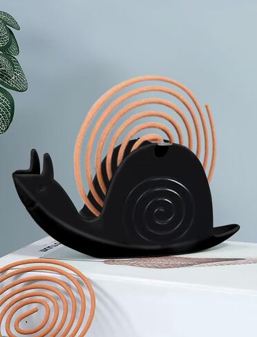 1pc Snail-Shaped Incense Holder - Creative & Cute Home Decor,Perfect for St. Patrick's Day, Easter, and Spring Room Accents, Design for Bathroom or Living Spaces,Black in Kuwait