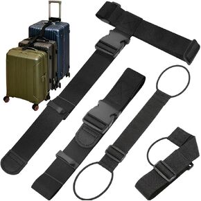 Luggage Connector Straps for Suitcases – Heavy Duty Adjustable Travel Straps for 2-3 Bags, TSA-Friendly Luggage Belt for Connecting Multiple Suitcases, Airport & Train Travel Accessories in Saudi Arabia