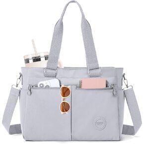Nylon Tote Bag for Women Medium Crossbody Bags Multi Pocket Ladies Purses Shoulder Handbags Pocketbooks Travel Bag in Saudi Arabia