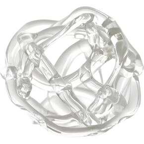 Glass Ball Floral Stems Holder with Artistic Twisted Design for Home Decors and Flower Arrangement 5X6Cm Glass Flower Holder Round Small Vases in Saudi Arabia