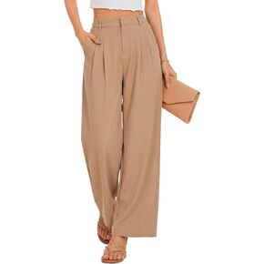 Wide Leg Pants for Women High Waist Palazzo Trousers 2026 Spring/Summer Vacation Business Casual Slacks with Pockets in Saudi Arabia