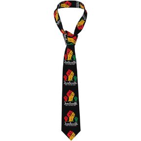 Juneteenth Celebrating Black Freedom 1865 African American Men'S Dress Tie Necktie Outfit Decor in Saudi Arabia