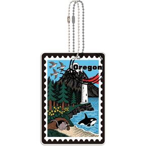 سلسلة مفاتيح Oregon Souvenirs Fashion Forever Stamps - حلقة مفاتيح مزخرفة - Forever Stamps Spot M in Kuwait