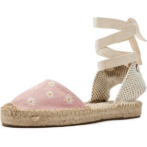 Soludos Daisies Lauren Lace-up Espadrille in Saudi Arabia