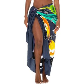 SHU-SHI Sarong Wrap for Women Hand-Painted Butterfly Pareo Beach Cover Up with Coconut Clip for Swimsuits & Vacations in Saudi Arabia