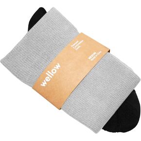 Wellow Wide Calf Compression Socks for Men & Women, Made with Viscose from Bamboo, Nurses & Pregnancy Support, Relieves Swelling, Knee High in Saudi Arabia