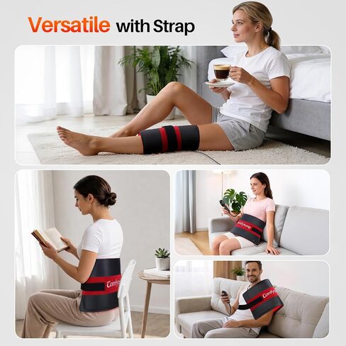 Comfytemp Soft-Touch Red Light Therapy for Body with 242 LEDs, 30W Wearable Near Infrared Light Therapy Pad, 24'' x 12'' Flexible Wrap for Back Knee Shoulder Hands Home Use, 660nm & 850nm in Kuwait