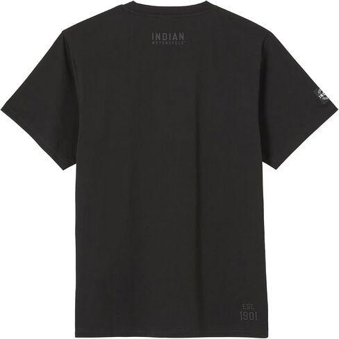 Indian Motorcycle Men's Headdress Printed T-Shirt, Black - 2865720 in Kuwait