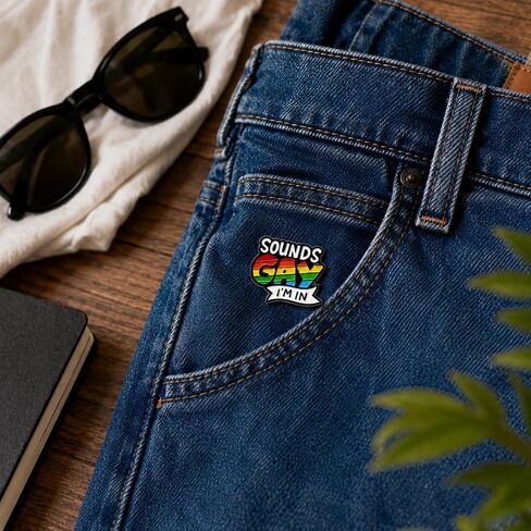 Funny Quote Pin - Enamel Rainbow Pins Brooch with "Sounds I'm In" for Backpacks, Jackets, Hats. Pride Brooches Gift for Friends, Adults, Girls, Boys in Saudi Arabia