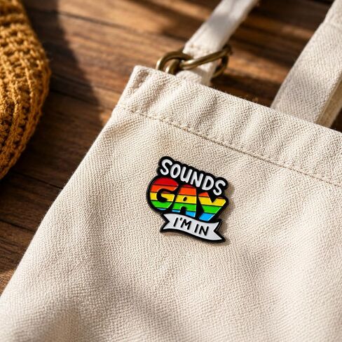Funny Quote Pin - Enamel Rainbow Pins Brooch with "Sounds I'm In" for Backpacks, Jackets, Hats. Pride Brooches Gift for Friends, Adults, Girls, Boys in Saudi Arabia