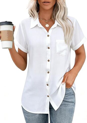 Plus-Size Women's Short Sleeve v-Neck Printed top, Fashionable Summer and Sping Style, Suitable for Casual outings in Kuwait