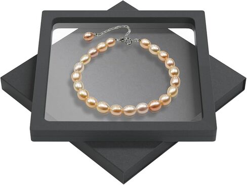 Corben Freshwater Pearl Bracelet for Women AAA+ Quality 6.7-8.4IN With a 2-inch Extension Chain Silver Pearl Bracelet S925 Silver Adjustable Buckle Ladies' Holiday Gifts in Saudi Arabia