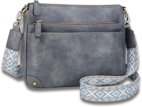 JESSIE&JAMES Medium Crossbody Bag for Women, CCW Crossbody Purse with Adjustable Wide Webbing Strap, Everyday Carry Handbags in Saudi Arabia
