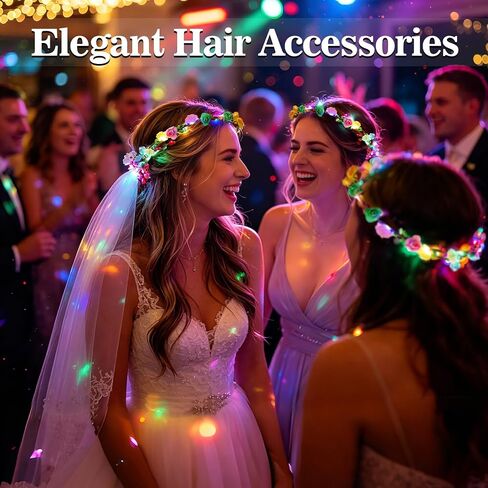 20 Pcs LED Light Up Headband for Women Wedding Beach Party Birthday Cosplay Gifts in Kuwait