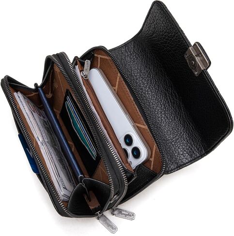 Wrangler 2 Pcs Flap Crossbody Bags for Women Detachable Dual-compaument Wallet Set in Kuwait