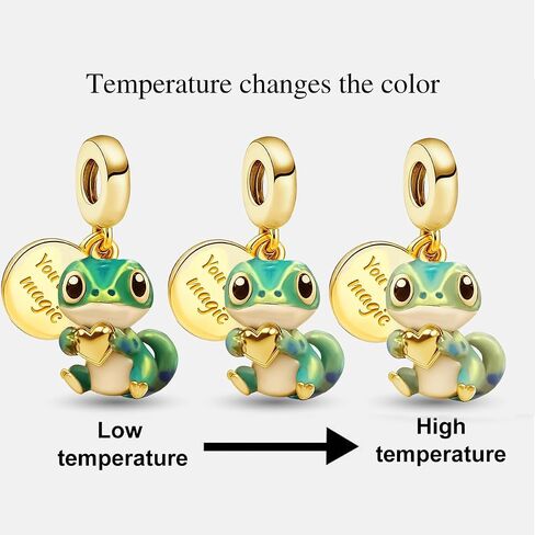 1pc 925 Silver Fashionable Love Lizard Beads Charms Fit DIY Jewelry Matching And Daily Outfit Decoration Gift For Women in Kuwait