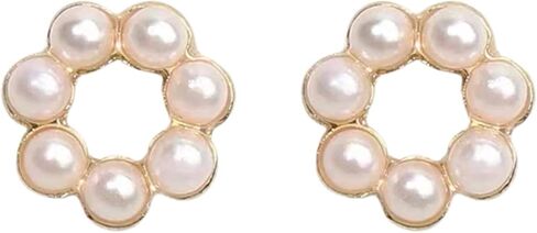 Geometric Circle Pearl Earnail in Saudi Arabia