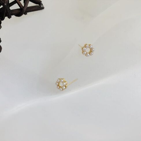Geometric Circle Pearl Earnail in Saudi Arabia