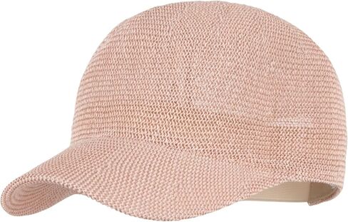 Unisex Adults Paper-Blended Fabric Woven Visor Sunhat Summer Outdoor Travel Baseball Cap in Saudi Arabia