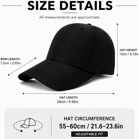 Classic Baseball Cap for Women Men Adjustable Vintage Plain Dad Hat Summer Breathable Sun Hat in Saudi Arabia