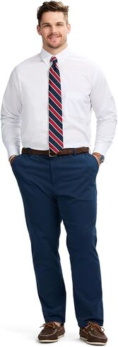 Izod Mens Big and Tall Dress Shirt Long Sleeve Wrinkle Free Stretch Button Down Collar in Kuwait
