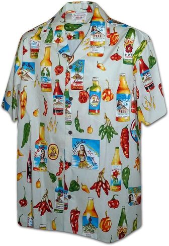 Chili Hot Sauce Men's Cotton Shirts in Kuwait