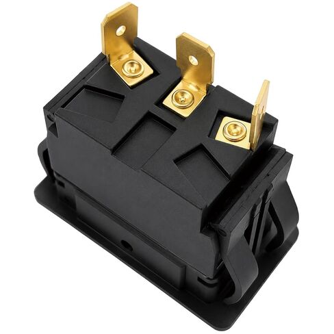 HY60C 3-Pin Rocker Switch (ON)-Off-(ON) 20A/125V~ 15A/277V Heavy-Duty Switch for Motors, Tools & Industrial Equipment in Saudi Arabia