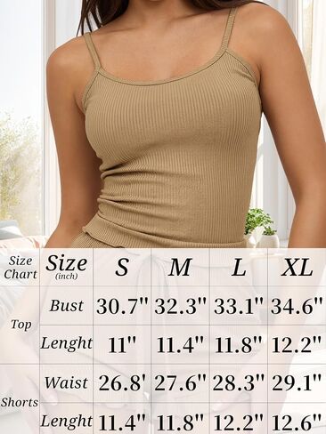 Women Pajamas Sets 2 Piece Cute Sexy Lingerie Sleepwear Lounge PJs Matching Sets for Women Ruffle Cami Tank Top Nightwear in Kuwait