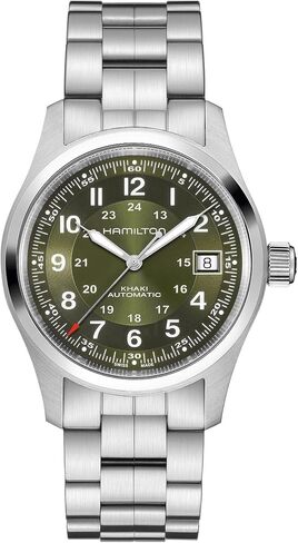 Hamilton Khaki Field Automatic Unisex Watch, 38mm, Green Dial in Kuwait