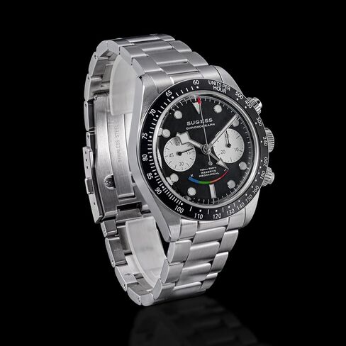 Sugess BB Chrono S475.K Smile Panda Domed Sapphire Crystal Glass 100m Mens Sport Mechanical ST1905 Movement Watch in Saudi Arabia