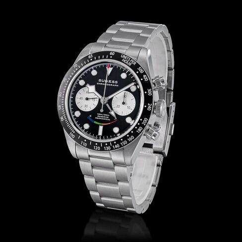 Sugess BB Chrono S475.K Smile Panda Domed Sapphire Crystal Glass 100m Mens Sport Mechanical ST1905 Movement Watch in Saudi Arabia