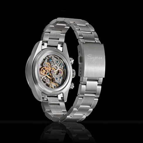 Sugess BB Chrono S475.K Smile Panda Domed Sapphire Crystal Glass 100m Mens Sport Mechanical ST1905 Movement Watch in Saudi Arabia