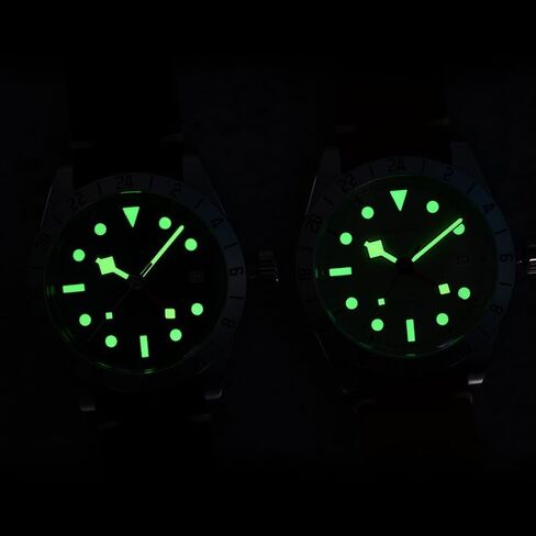 Baltany S6073 GMT Auto Watch, Retro 200M Waterproof Men Watch with Date Function in Saudi Arabia