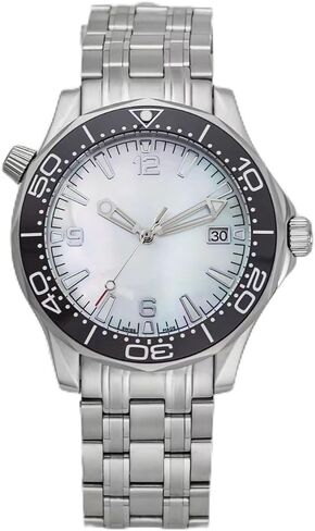 NH35 Automatic Watches for Men NO Logo Selfwind Mechanical Wristwatch Diver 300M Waterproof Solid Stainless Steel DIY Watches for Men in Kuwait