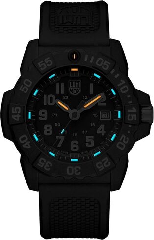 ساعة Luminox Navy Seal للرجال بمينا أسود (سلسلة XS.3501/3500): مقاومة للماء حتى عمق 200 متر + هيكل وسوار من الكربون خفيف الوزن + رؤية ليلية ثابتة in Kuwait