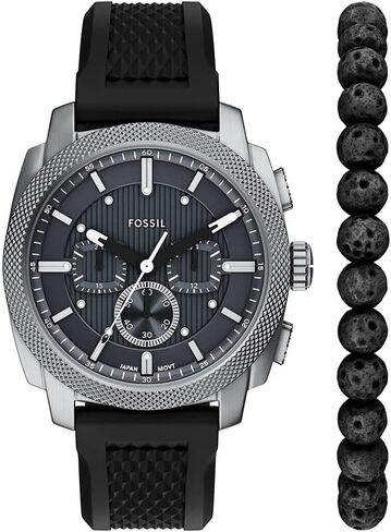 Fossil Machine Chronograph Quartz Men's Watch and Bracelet Set FS6145SET in Kuwait
