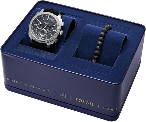 Fossil Machine Chronograph Quartz Men's Watch and Bracelet Set FS6145SET in Kuwait