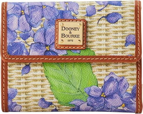 Dooney & Bourke Hydrangea Basketweave Small Flap Wallet in Kuwait