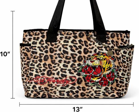 ED HARDY Women's Logo Tote Bag (Wild Rose Leopard) in Kuwait