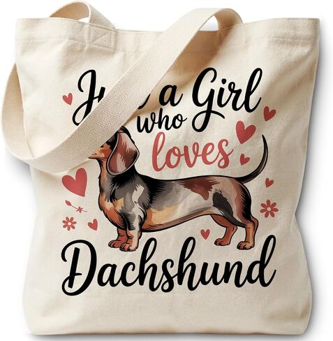 Just A Girl Who Loves Tote Bag, Canvas Bag for Women Vacation Womens Work Tote Bag Gifts in Kuwait