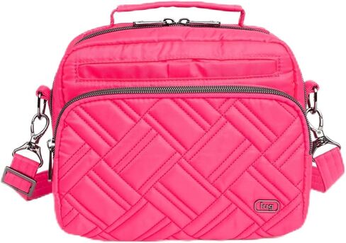 Lug Ranger Mini Crossbody Bag for Women – Lightweight Travel Purse with RFID Protection and Multiple Pockets Fabric – Magenta 2 in Saudi Arabia
