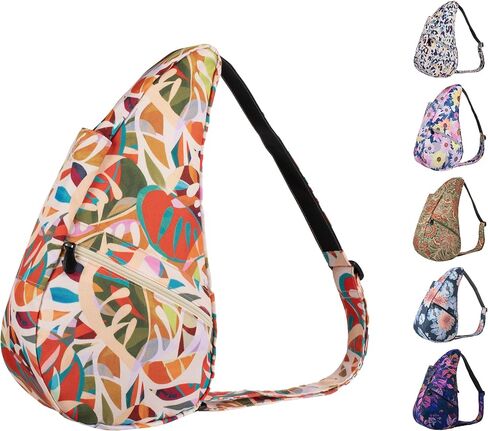 AmeriBag 17" Recyled Poly Print Healthy Back Bag Ergonomic Crossbody Sling for Everyday Use, Travel & Walking Comfort in Saudi Arabia
