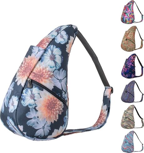 AmeriBag 17" Recyled Poly Print Healthy Back Bag Ergonomic Crossbody Sling for Everyday Use, Travel & Walking Comfort in Saudi Arabia